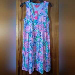 Lilly Pulitzer NWT Lorina V-neck Dress Multi Disney Dreamin